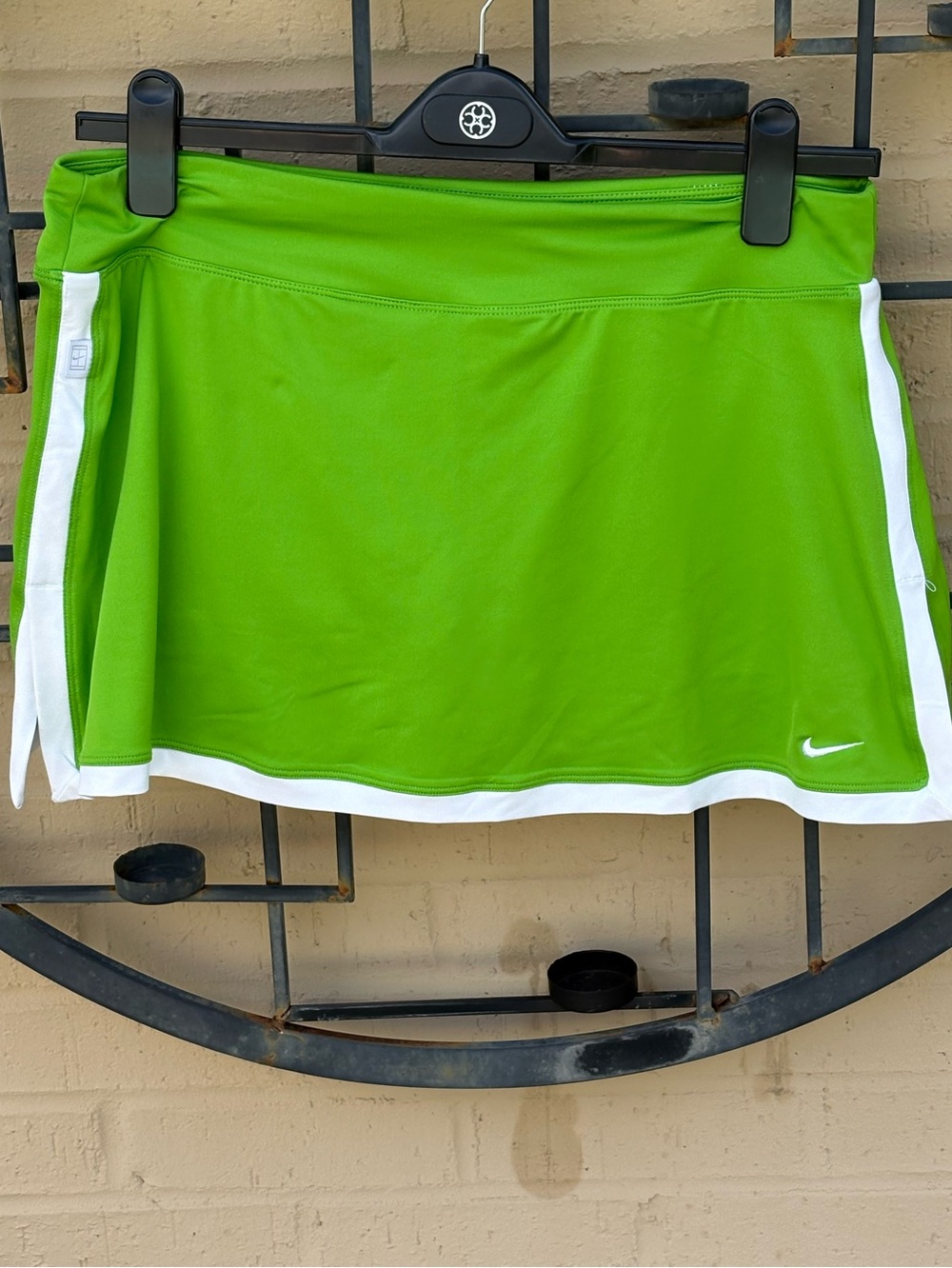 Nike Kelly Green Tennis Skort with White Accents